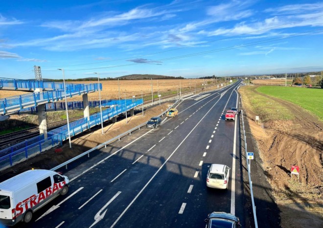 ŘSD zprovozňuje obchvat obce Církvice na silnici I/38