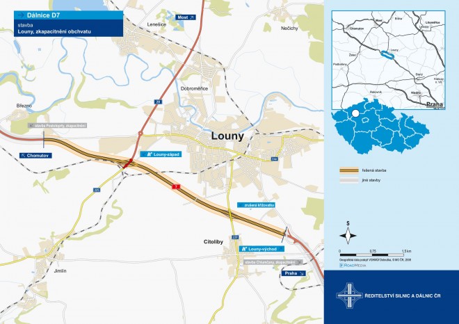 ​Ředitelství silnic a dálnic zahájilo výstavbu dálnice D7 u Loun