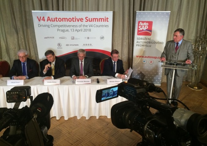 Praha hostila V4 Automotive Summit