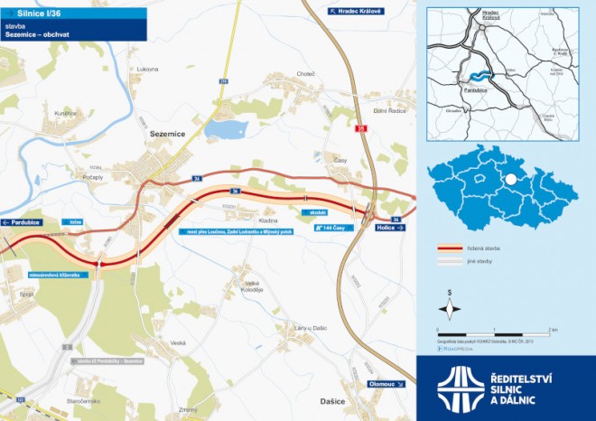 ŘSD začalo stavět přivaděč D35 do Pardubic