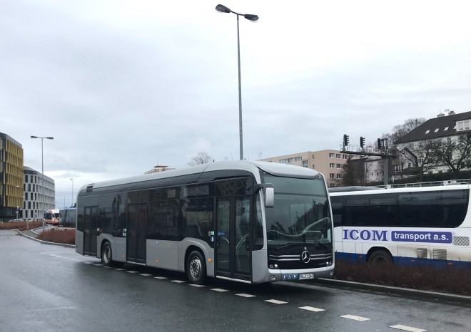 Mercedes-Benz eCitaro poprvé zkouší ICOM transport v Třebíči