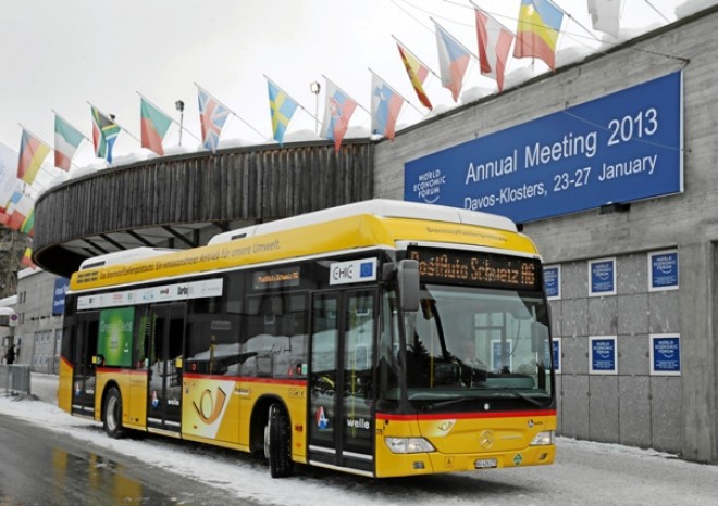 Citaro FuelCELL Hybrid na Světovém ekonomickém fóru