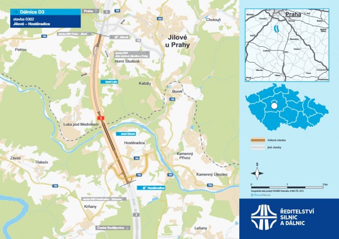 ​ŘSD uzavřelo smlouvu se zhotovitelem průzkumu pro tunel Luka na budoucí středočeské D3