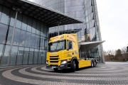 ​Scania a DHL testují elektrický nákladní automobil s palivovým prodlužovačem dojezdu