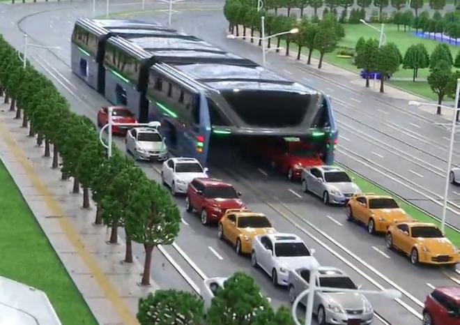 Čínští inženýři představili model futuristického autobusu