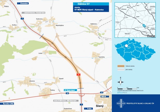 ŘSD vybralo zhotovitele výstavby dálnice D7 na trase Slaný-západ – Kutrovice