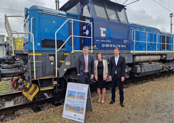 Uzavření prvního projektu vybavení vozidel ČD Cargo ETCS za podpory CEF 2015