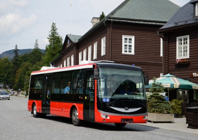 Arriva Morava vyzkoušela v Jeseníkách nový elektrobus