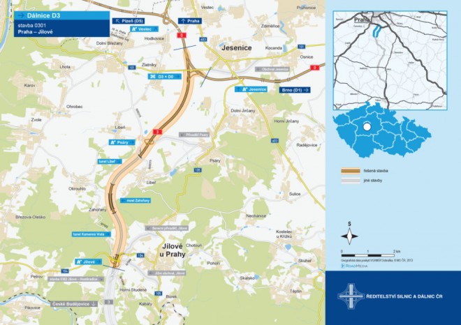 ​ŘSD zahájilo průzkum pro tunel Kamenná Vrata na budoucí středočeské části D3