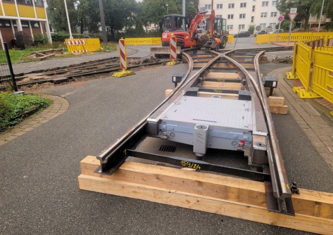 Tramvajová vozovna v Hannoveru bude osazena českými výhybkami