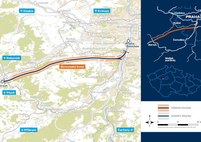 Inženýrskogeologický průzkum pro Berounský tunel