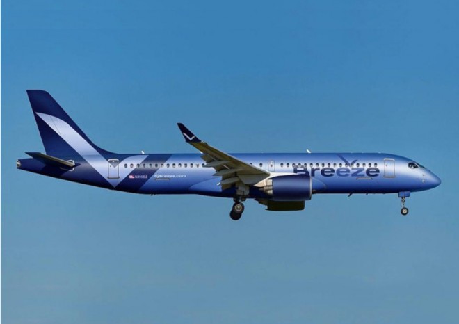 Aerolinky Breeze Airways objednávají dalších 20 Airbusů A220