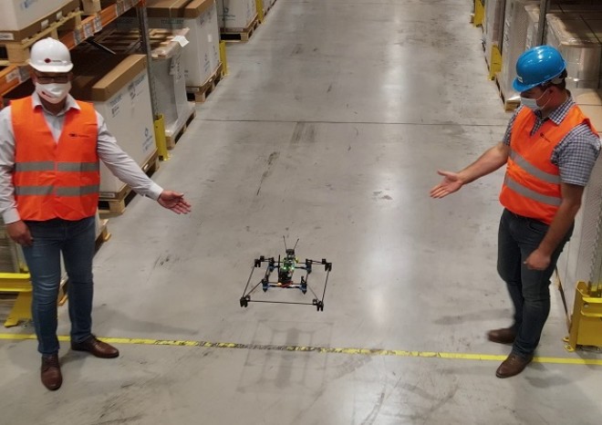 ​ESA logistika zahájila komerční využívání autonomních dronů ve skladech