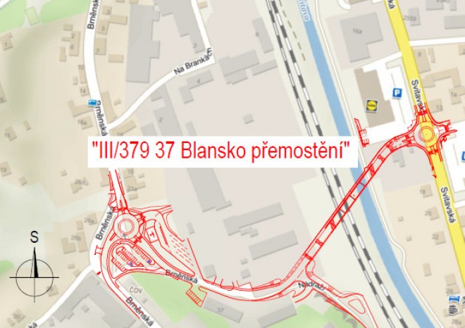 Přemostění v Blansku zhotoví Metrostav, práce za 264 milionů začnou v srpnu