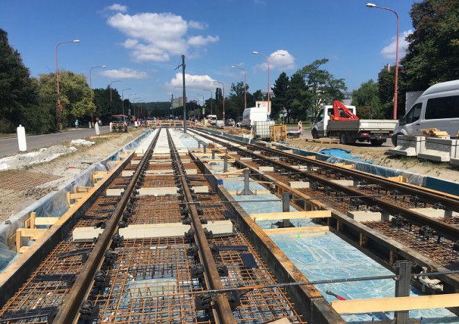 Swietelsky Rail CZ se podílí na rekonstrukci tramvajové trati v Bratislavě