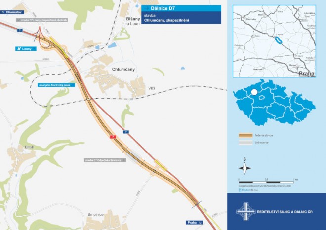 Stavba úseku D7 na Lounsku začne v únoru, ŘSD uzavřelo smlouvu