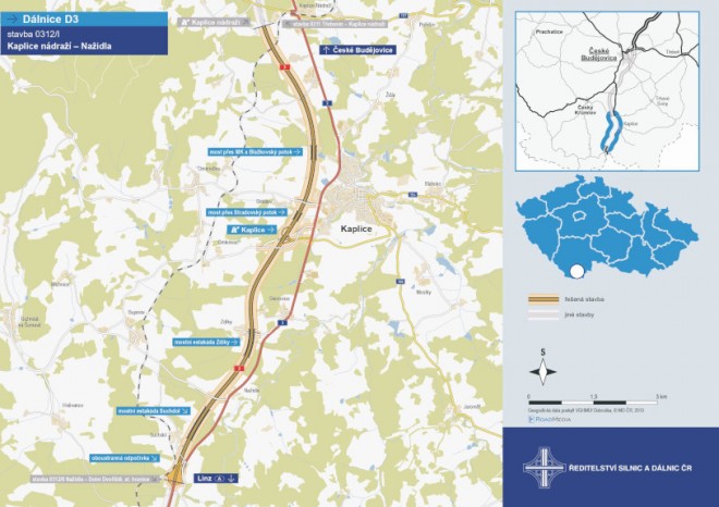 ŘSD má stavební povolení na část dálnice D3 z Kaplice k Nažidlům