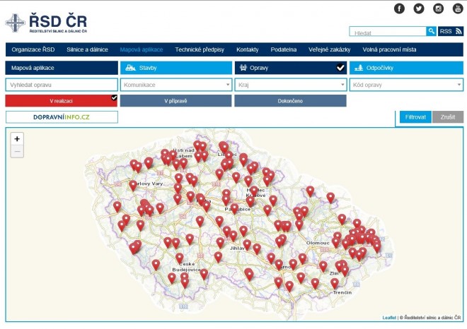 Na dálnicích čeká na řidič přes léto téměř 40 uzavírek