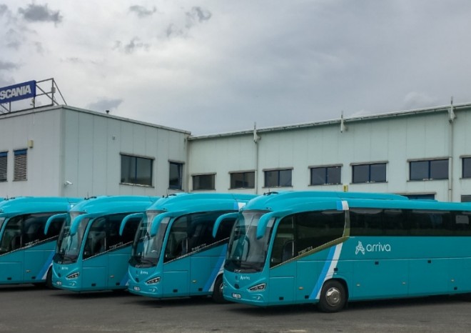 Pět nových autobusů Scania Irizar i6s pro společnost Arriva City