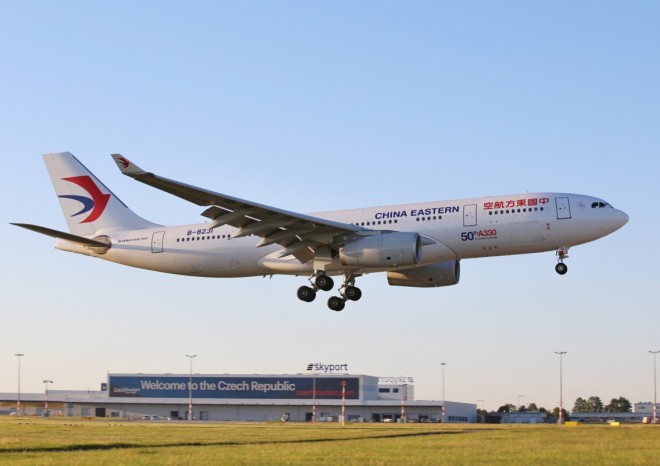 ​China Eastern Airlines otevřely svoji druhou přímou leteckou linku mezi Prahou a Čínou