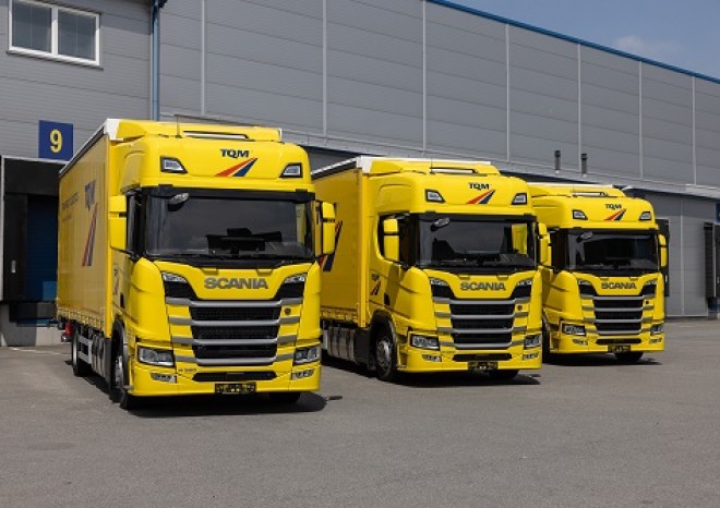 Společnost TQM převzala sedm nových vozidel Scania