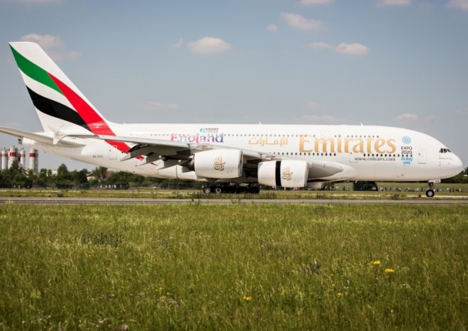 Páté narozeniny v ČR oslavila společnost Emirates s Airbusem A80