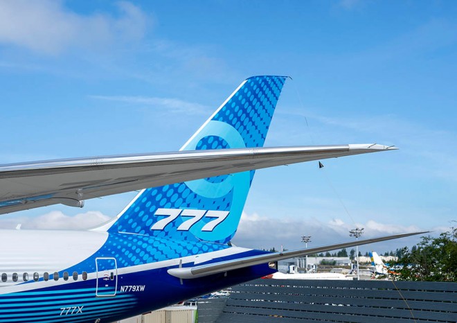 Boeing odkládá první let nového stroje řady 777X na rok 2020