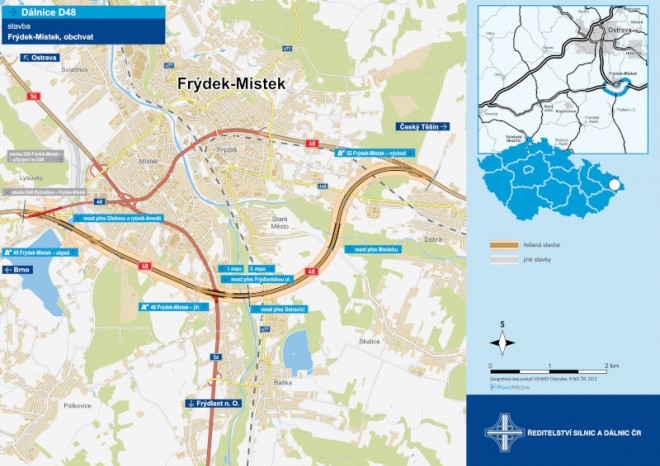 Celý obchvat Frýdku-Místku by se v omezeném provozu mohl otevřít ještě letos