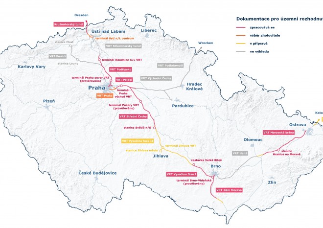 ​SŽ uzavřela smlouvu na další část rychlodráhy z Poříčan do Světlé nad Sázavou