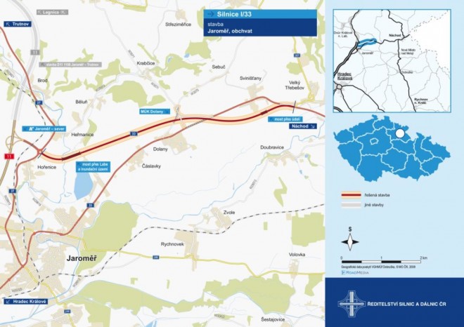 Začala stavba obchvatu Jaroměře za 688 milionů korun, hotovo má být v roce 2024