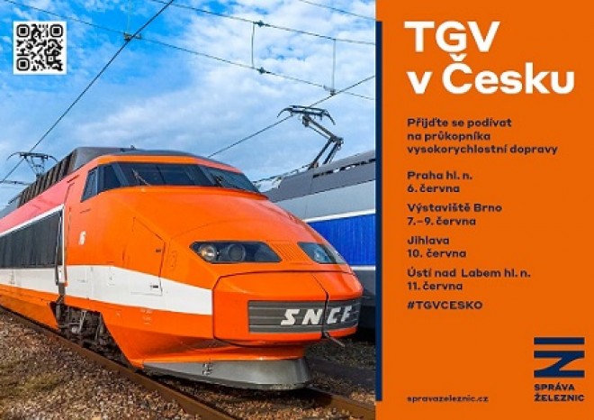 ​Legenda vysokorychlostní dopravy TGV přijíždí do Česka!